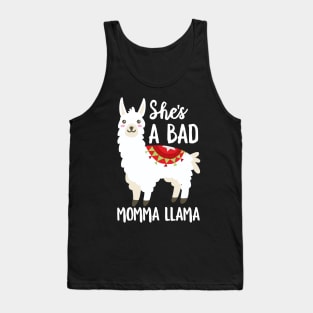 She's A Bad Momma Llama Tank Top